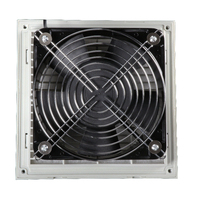 220V industriel tout en plastique armoire roulement à billes ventilateur de refroidissement ensemble filtre de Ventilation de persienne avec contrôle de boîte électrique