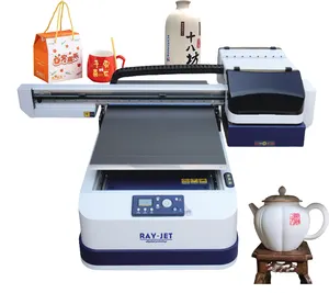 6090 UV-Flach bett drucker Maschine für Flasche Goldfolie UV-Zylinder Drucker Druckmaschine UV-Drucker für Fall Handy