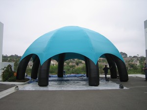 Xz OEM ODM đen lớn ngoài trời Inflatable marquee không thấm nước triển lãm lều - Product Image 3