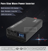 Convertisseur de courant à onde sinusoïdale pure 1000w 12vdc vers 220vac pour usage domestique hors réseau