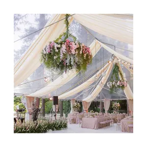 New Design White Ceiling Draping Backdrop Curtain for Decorations For Events Party Supp Ceiling Drapes for Wedding Decor