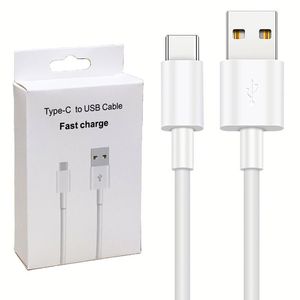 สายชาร์จเร็ว Type-C ยาว 1 เมตร 3 ฟุต ราคาโรงงาน สำหรับโทรศัพท์มือถือ IP พร้อมกล่องบรรจุภัณฑ์ - Product Image 1