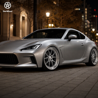 Jantes de style 2 pièces à déport profond DW 18 19 20 22 pouces 5 trous, lèvre polie argentée, taille et déport personnalisés, compatibles avec Toyota Supra