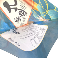 Pochette en plastique de fruits de mer sac de scellage à trois côtés pour filet de poisson sac d'emballage sous vide d'aliments surgelés avec logo personnalisé pour produits aquatiques