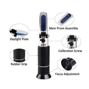 Chuyên Nghiệp Cầm Tay Rượu 0-80% Kiểm Tra Khúc Xạ Với ATC Rượu Vang Tester <span class=keywords><strong>Meter</strong></span> Đo Cụ - Product Image 2
