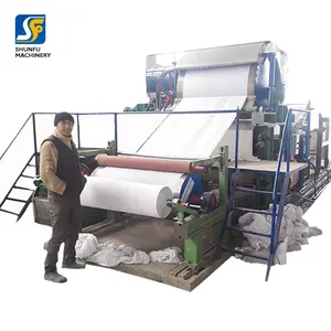 For Napkin / Facial Tissue Paper Roll Tissue Making Pulp Machine Toilet Plant