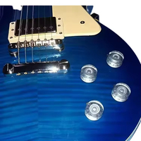 WhoslesaleSilver Guitare électrique Basse Top Hat Boutons Pédale Contrôle Vitesse Volume Tone Effet AMP LP Guitares Boutons