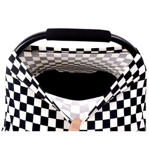 Multi-uso clásico negro de algodón blanco de asiento de coche de bebé lactancia materna enfermería - Product Image 5