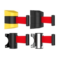 Bande de barrière en PVC sans perçage de 1.0m Clôture d'avertissement de garde-corps de sécurité rétractable fixée au mur