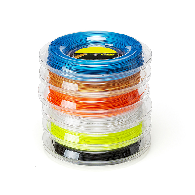 Corde de raquette de tennis 200m ensemble Corde de raquette multifilament en nylon Cordes de tennis en gros Support personnalisation