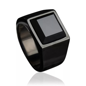 แหวนสแตนเลสสตีล 316L กันน้ำ ขนาดสั่งทำได้ สไตล์วินเทจ ลายเมสัน สำหรับผู้ชาย - Product Image 3