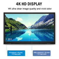 Papan Tulis Interaktif Digital Layar 4K 65 Inci 20 Titik Sentuh Sistem Ganda Papan Interaktif Konferensi Pendidikan