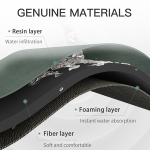 พรมเช็ดเท้าธรรมชาติ รูปทรงโค้ง วัสดุใยโพลีเอสเตอร์ กันลื่น สำหรับห้องอาบน้ำ ดีไซน์มินิมอล - Product Image 4