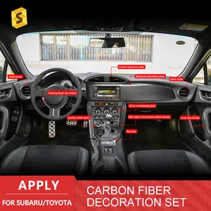 ES Carbon Fiber Accessories For Subaru Wrx Full Car Interior Carbon Fiber Products Can Be Customized Factory Price