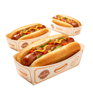 Cajas de Papel para Hot Dogs con Logotipo Personalizado, al por Mayor, Desechables, Resistentes al Calor, para Comida para Llevar, para Bares de Snacks y Food Trucks - Product Image 4