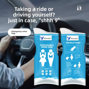 Portatile Mini wc monouso sterilizzato emergenza all'aperto orinatoio auto borsa di raccolta urina borsa per gli uomini - Product Image 5