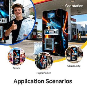 Factory hot selling bagged ice self-service vending <b>station</b> self-service ice vending machine multiple payment methods outdoors - Product Image 5