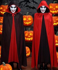 Mantella mantella vampiro di Halloween mantella mantelli, Unisex di Halloween Party reversibili con cappuccio vampiri adulti <span class=keywords><strong>mantello</strong></span> - Product Image 6