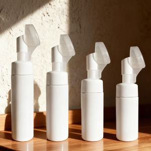 Botella de Plástico Blanca para <span class=keywords><strong>Jabón</strong></span> Líquido Cosmético al por Mayor, Botella con Bomba para Limpiador Facial de Espuma PET de 100 ml, 150 ml, 200 ml - Product Image 4