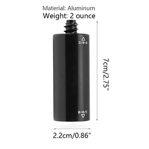 Extension de queue de billard en aluminium pour connecter le fût et la poignée, compatible avec les queues à 3/8-8 dents et <span class=keywords><strong>Unilock</strong></span> 5/16-18 dents - Product Image 3
