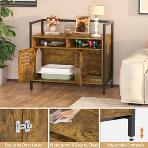 Grand banc de rangement intérieur <span class=keywords><strong>pour</strong></span> animaux de compagnie Meuble d'armoire en bois <span class=keywords><strong>pour</strong></span> chat et <span class=keywords><strong>chien</strong></span> - Product Image 5