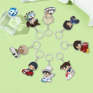 Porte-clés en alliage d'animation Ayihara Ai, personnage de dessin animé, pour sac d'enfant, vente en gros, porte-clés Detective <span class=keywords><strong>Conan</strong></span> - Product Image 4