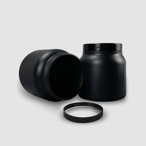 ขวดบรรจุ<span class=keywords><strong>ภัณฑ์</strong></span>พลาสติก HDPE สีดำด้านทรงกลม ขนาด 1 ลิตร 2 ลิตร 3 ลิตร 5 ลิตร สำหรับเก็บโปรตีนผงและอาหารเสริม - Product Image 2