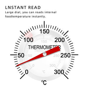 2-Zoll-Thermometer mit 12-Zoll-Edelstahlsonde zum Kochen von Fleisch, Süßigkeiten, Frittiergerichten, für Grill, Truthahn, BBQ - Product Image 4