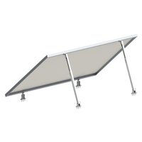 Supports de montage réglables de haute qualité pour panneaux solaires, ensemble complet avec rails, pieds en L et vis pour système photovoltaïque sur toit métallique