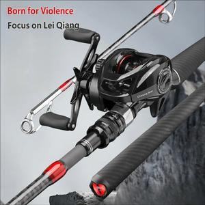 <span class=keywords><strong>Canne</strong></span> à pêche spinning courte en carbone portable à 4 sections avec poignée en EVA pour la pêche en bateau et en rivière, <span class=keywords><strong>canne</strong></span> à carpe robuste résistante aux herbes - Product Image 2