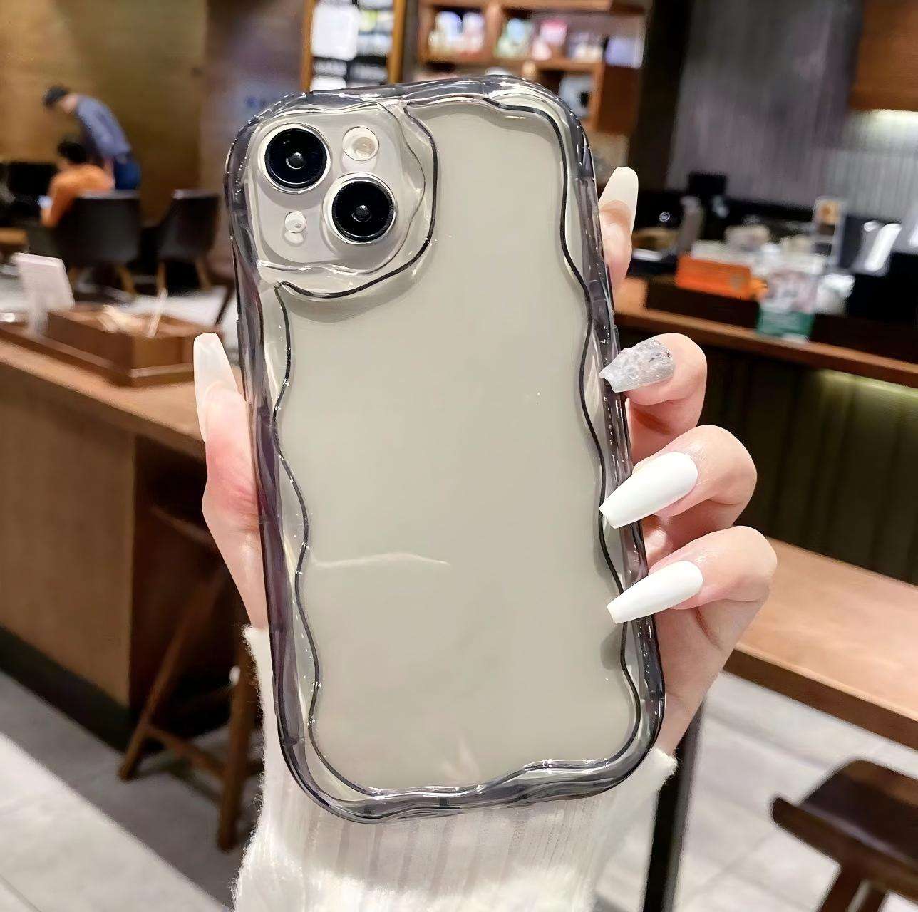 เคสครีม - สีดำโปร่งแสง