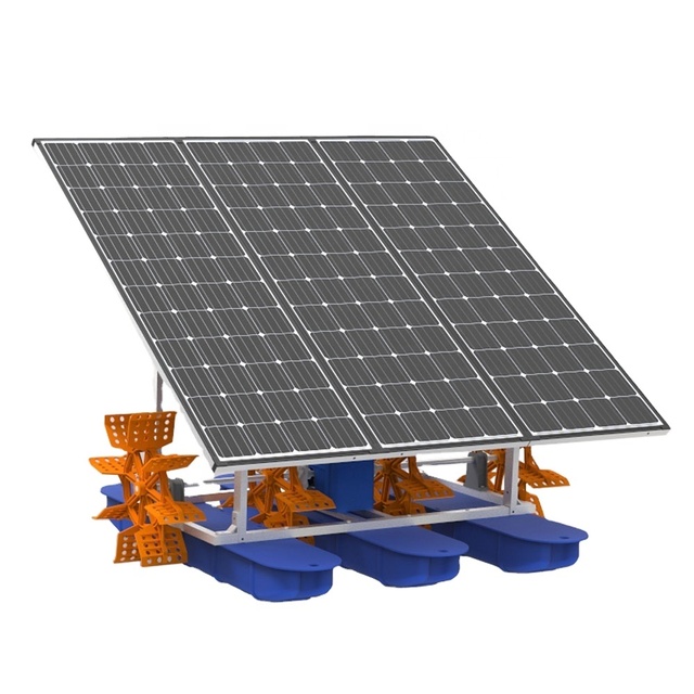 Pond Aerator Solar Newest Model Solar Powered Aerators 4 Impellers Aerator for Fish Pond