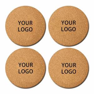 Posavasos Redondos de Corcho Personalizados con Impresión y Corte OEM de 4 Pulgadas - Product Image 3