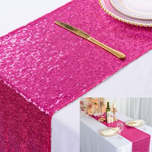 Sequined Red Gold Nordic Tablecloth Wedding Banquet <strong>Round</strong> <strong>Table</strong> <strong>Runner</strong> with <strong>Table</strong> Flag Christmas Party Decor - Product Image 1
