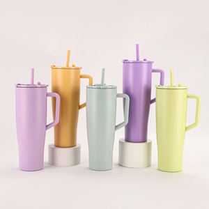 Vaso Térmico Personalizado de Acero Inoxidable de 40 Oz con Asa y Tapa, Doble Pared Aislada, Mantiene Temperatura de 6 a 12 Horas, Taza de Viaje para Té y Café, Regreso a Clases - Product Image 1