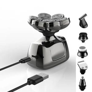 Mini rasoir électrique 7D rotatif sans fil étanche pour homme, rasoir à tête chauve, tondeuse à cheveux et nez, modèle 2024, vente chaude - Product Image 2