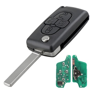 Étui de remplacement pour <span class=keywords><strong>clé</strong></span> de voiture à télécommande 4 boutons pour <span class=keywords><strong>Peugeot</strong></span> 807 <span class=keywords><strong>1007</strong></span> Citroën C8 CE0523, coque de <span class=keywords><strong>clé</strong></span> pliable à clapet - Product Image 1