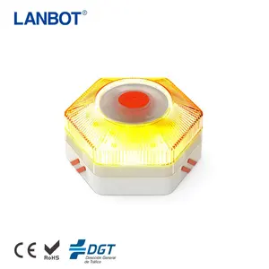 Lampu LED darurat mobil, lampu peringatan darurat mobil keselamatan jalan DGT V16 dapat diisi ulang strobo induksi magnetik Spanyol