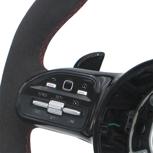 ใหม่พวงมาลัย Alcantara สีดำสำหรับ <span class=keywords><strong>Mercedes</strong></span> Benz AMG GLS X167 W204 <span class=keywords><strong>W202</strong></span> W209 W220 C250 E350 - Product Image 6