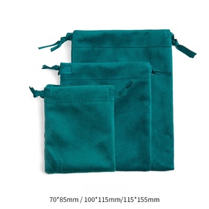 Bolsa <span class=keywords><strong>de</strong></span> Almacenamiento <span class=keywords><strong>de</strong></span> Terciopelo con Cordón para Joyas, Adornos, Pulseras <span class=keywords><strong>de</strong></span> Jade y Otras Joyas, Precio <span class=keywords><strong>de</strong></span> Fábrica - Product Image 5