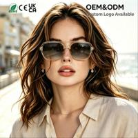 Lunettes de soleil unisexes JY3224 tendance, de haute qualité, classiques, avec verres dégradés UV400, logo personnalisé, monture carrée rétro en PC.