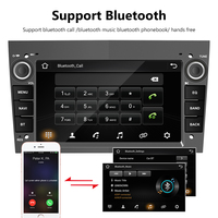 Autoradio Android 2+32g DSP avec WiFi pour OPEL Astra Meriva Vectra Antara Zafira Corsa, navigation GPS, unité principale 2DIN