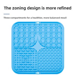 Alfombrilla Lamedora para Mascotas, Comedero Lento para <span class=keywords><strong>Perros</strong></span> y Gatos, Cuenco Antiestrés con Ventosa Antideslizante, Almohadilla de Alimentación, Distrae la Atención Durante el Baño, Portátil y Sólida - Product Image 4