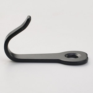 Patère murale en fonte noire, mini patère pour porte ou mur, crochet de quincaillerie durable - Product Image 4