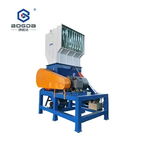 BOGDA-trituradora de plástico de boca grande, máquina para reciclaje de residuos de madera, palés, PET, hoja de PP y PVC, perfiles