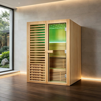 Cabine de sauna intérieure haut de gamme, construite sur mesure pour les centres de villégiature de luxe et les villas privées, fabricant de salles de sauna modernes en bois de Chine