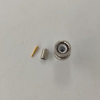 Câble 2.5C-2V 75 ohms de haute qualité, étanche, pour audio, CCTV, connecteur coaxial RF BNC mâle à sertir