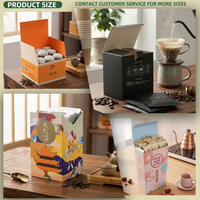 Caja de embalaje de bolsitas de té y café de papel Kraft blanco con caja Caja de embalaje con logotipo personalizado