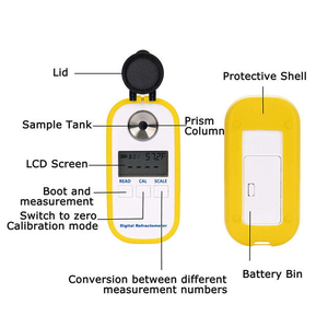 Réfractomètre portatif de haute précision DR201 Salinomètre à affichage numérique pour l'analyse des aliments en laboratoire Haute performance pour les hôtels - Product Image 3