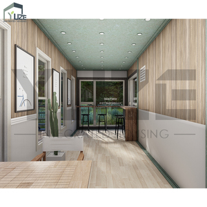 Đương Đại Trung Quốc prefab nhà hàng đôi-câu chuyện <span class=keywords><strong>container</strong></span> <span class=keywords><strong>cafe</strong></span> với ăn uống ngoài trời và mái boong - Product Image 3